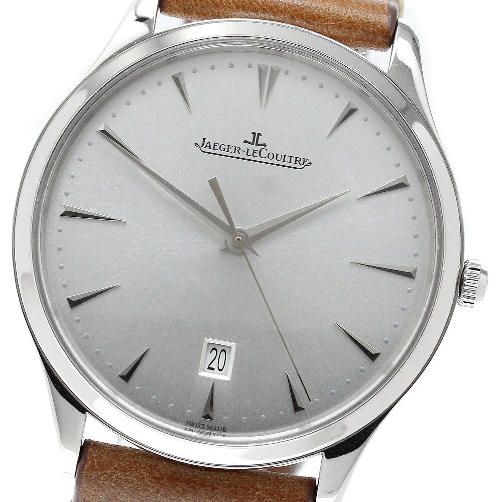 ジャガー・ルクルト JAEGER-LECOULTRE 174.8.37.S/Q1288420 マスターウルトラスリム デイト 自動巻き メンズ 良品 保証書付き_974932【中古】