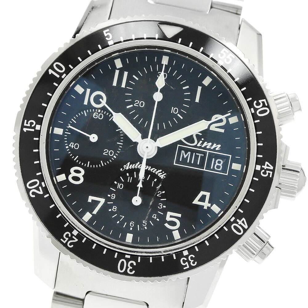 ジン Sinn 103.B.SA.AUTO クロノグラフ デイデイト 自動巻き メンズ _953617【中古】