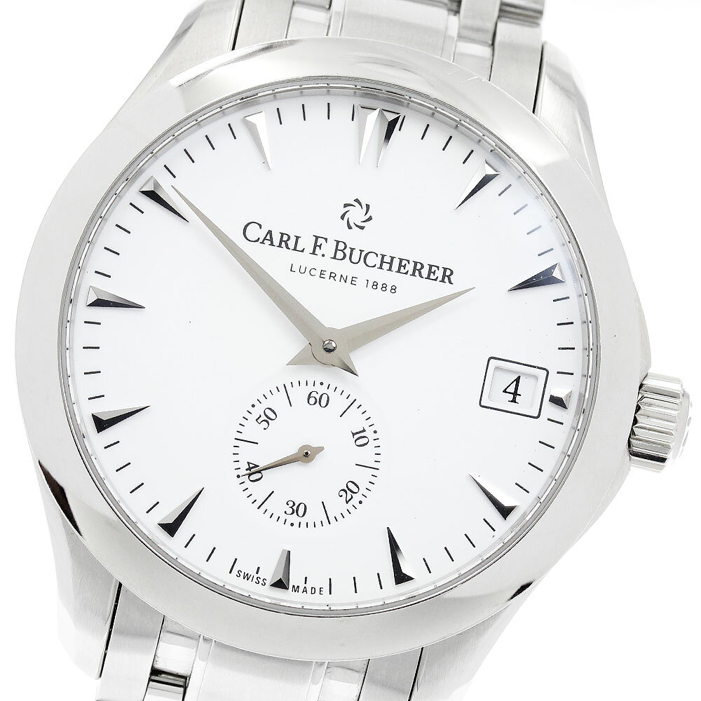 カール F.ブヘラ CARL F.BUCHERER 00.10917.08.23.01 マネロ ペリフェラル デイト スモールセコンド 自動巻き メンズ 保証書付き_958331【中古】
