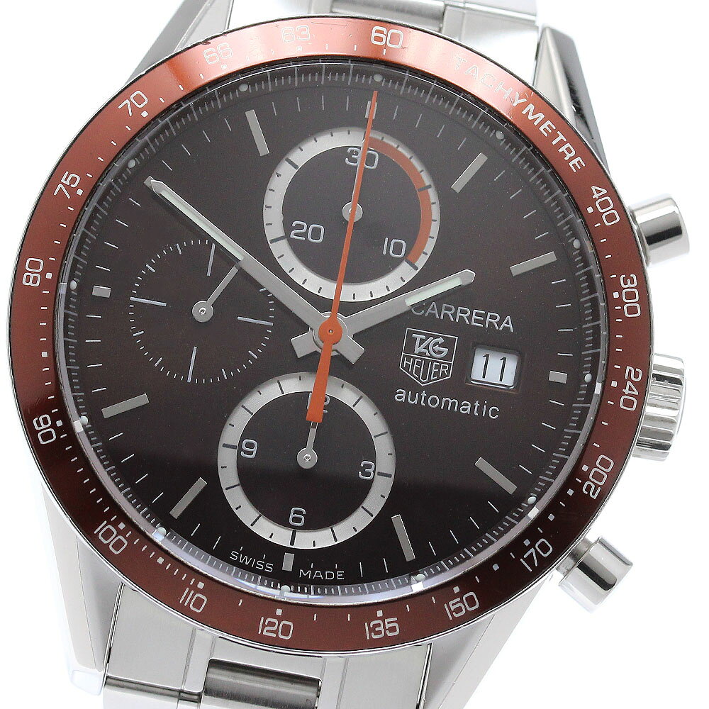 タグホイヤー TAG HEUER CV2013-2 カレラ キャリバー16 クロノグラフ 自動巻き メンズ 保証書付き_966792【中古】
