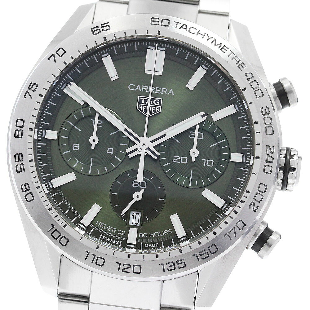 タグホイヤー TAG HEUER CBN2A10.BA0643 カレラ キャリバー ホイヤー02 スポーツ クロノグラフ 自動巻き メンズ 良品 箱付き_967489【中古】