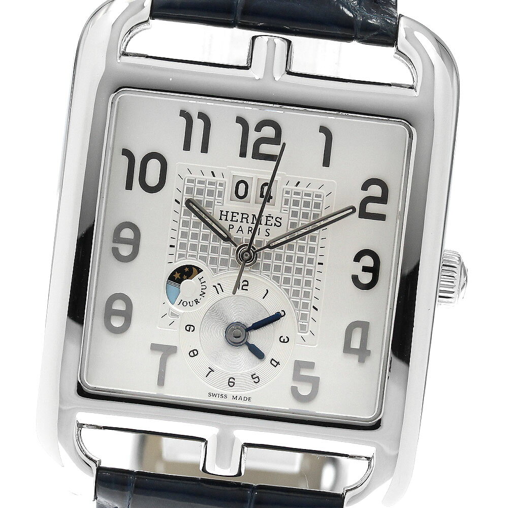 エルメス HERMES CD6.910 ケープコッド GMT ナイト&デイ 自動巻き メンズ _970479【中古】