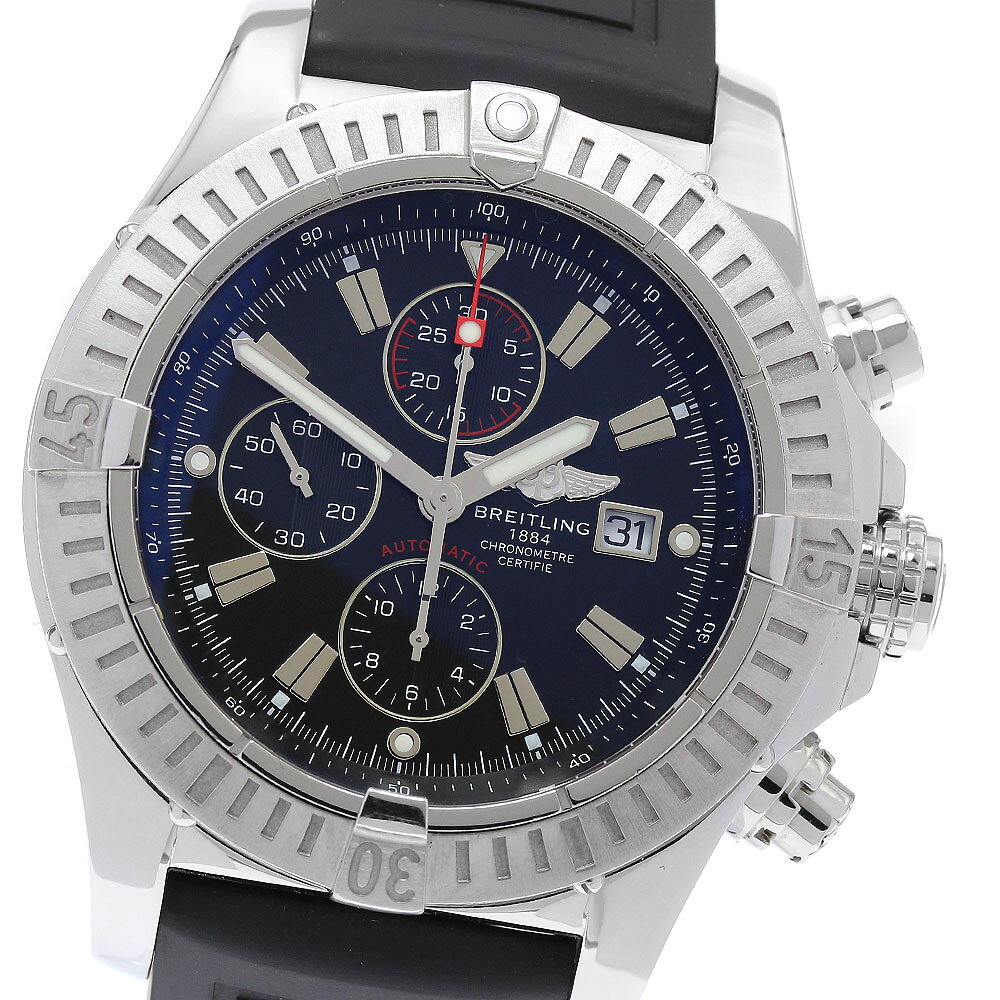 ブライトリング BREITLING A13370 スーパーアベンジャー クロノグラフ デイト 自動巻き メンズ 美品 箱付き_972323【中古】