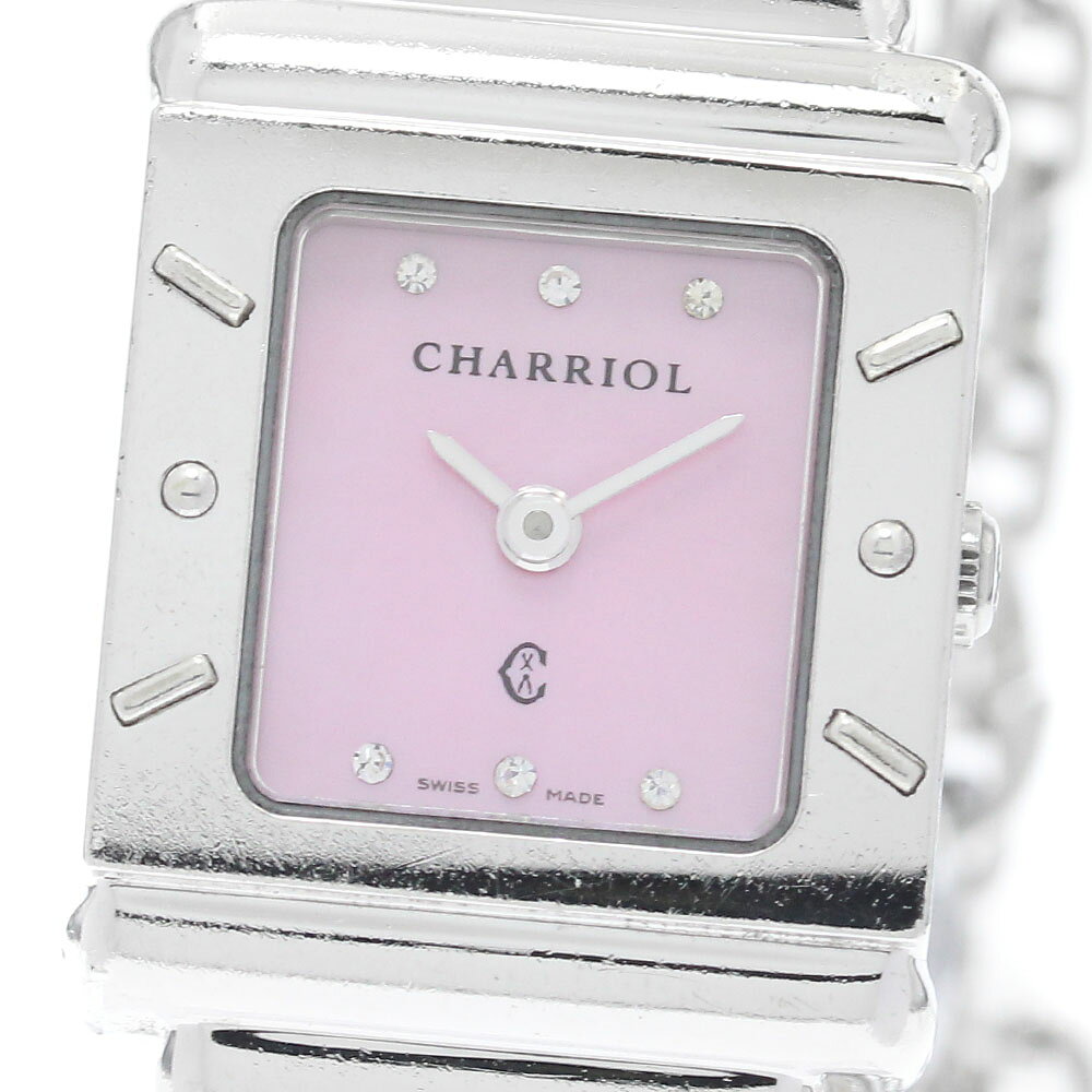 シャリオール CHARRIOL 6007909 サントロペ 6Pダイヤ クォーツ レディース _972931【中古】