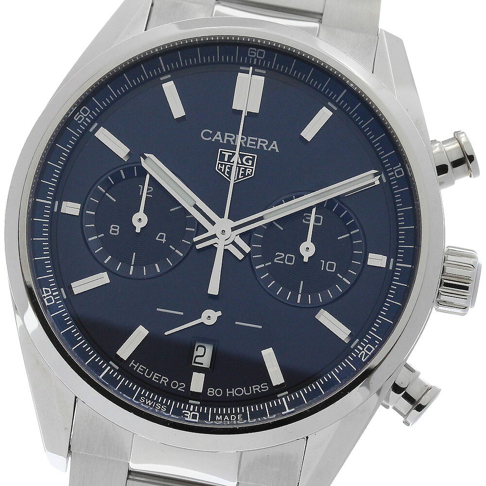 タグホイヤー TAG HEUER CBN2011-0 カレラ キャリバー ホイヤー02 クロノグラフ 自動巻き メンズ 極美品 保証書付き_973238【中古】