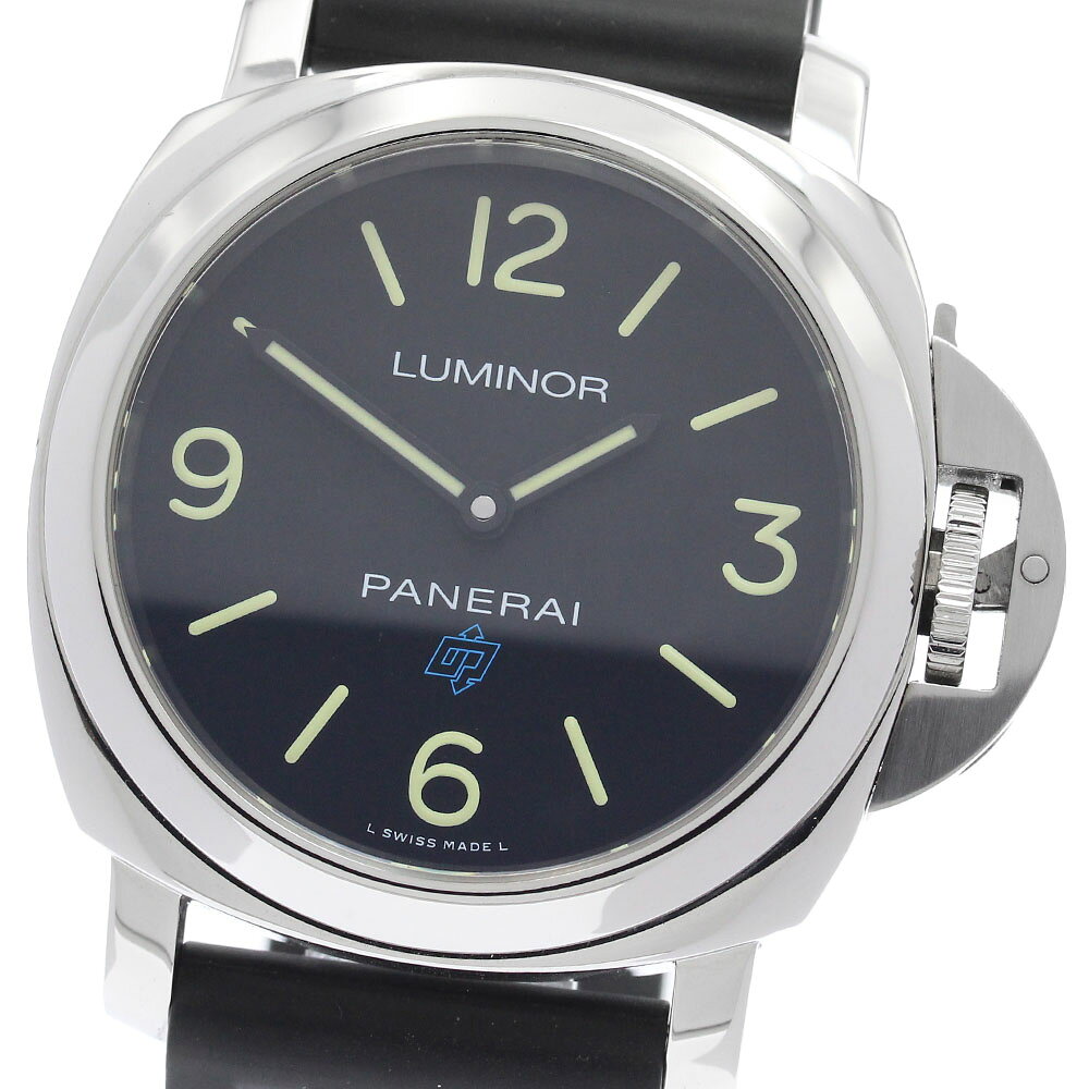 パネライ PANERAI PAM00774 ルミノール ベース ロゴ 手巻き メンズ 美品 保証書付き_974102【中古】