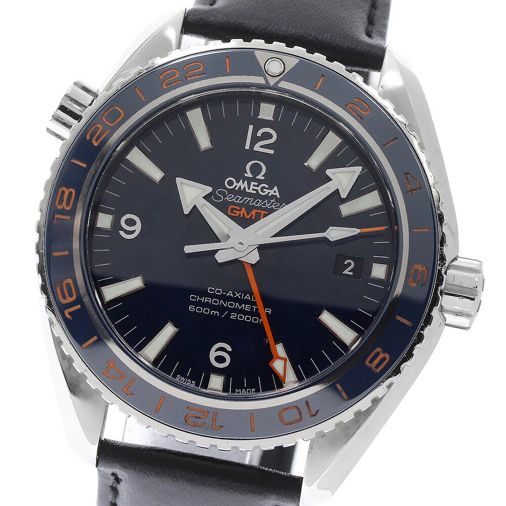 オメガ OMEGA 232.32.44.22.03.001 シーマスター プラネットオーシャン グッドプラネット GMT コーアクシャル 自動巻き メンズ _960401【中古】