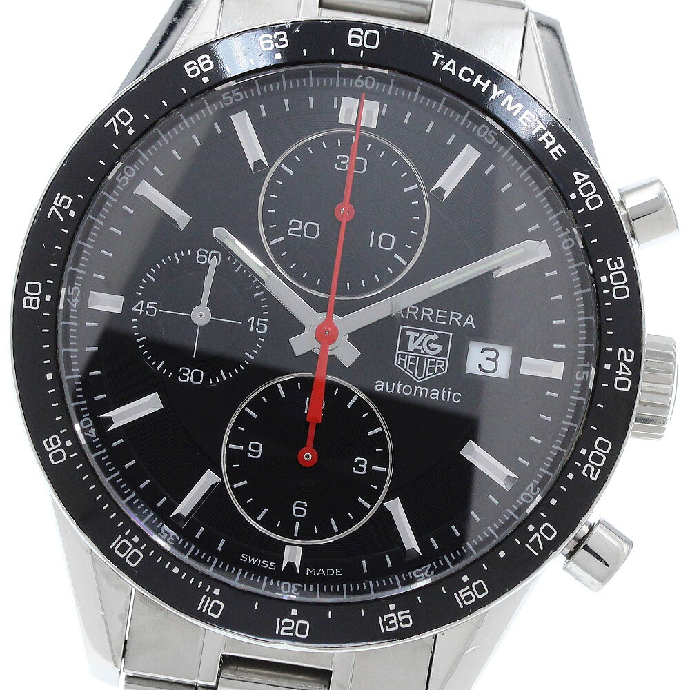 タグホイヤー TAG HEUER CV2014-2 カレラ クロノグラフ デイト 自動巻き メンズ _965051【中古】
