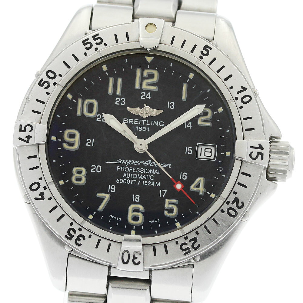 ブライトリング BREITLING A17045 スーパーオーシャン デイト 自動巻き メンズ 箱付き_969367【中古】