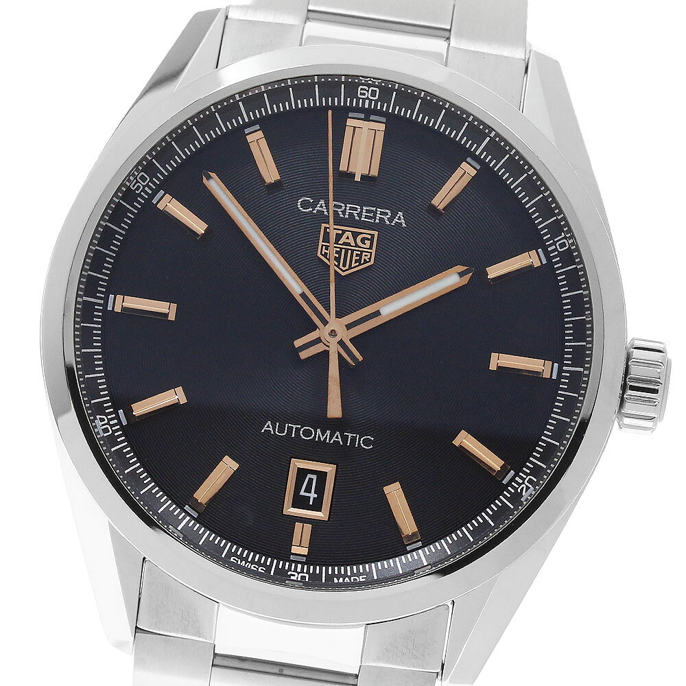 タグホイヤー TAG HEUER WBN2113.BA0639 カレラ キャリバー5 デイト 自動巻き メンズ 良品 箱・保証書付き_971549【中古】