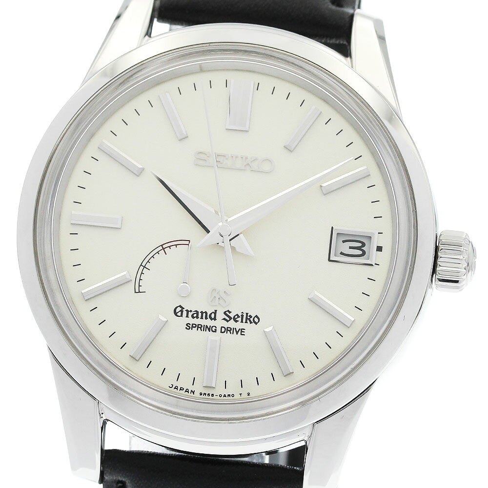 セイコー SEIKO SBGA093/9R65-0BJ0 グランドセイコー パワーリザーブ スプリングドライブ メンズ 箱付き_972346【中古】