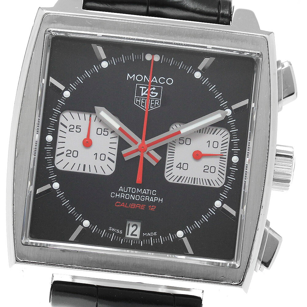 タグホイヤー TAG HEUER CAW2114-0 モナコ レーシング クロノグラフ キャリバー12 自動巻き メンズ 箱・保証書付き_972349【中古】