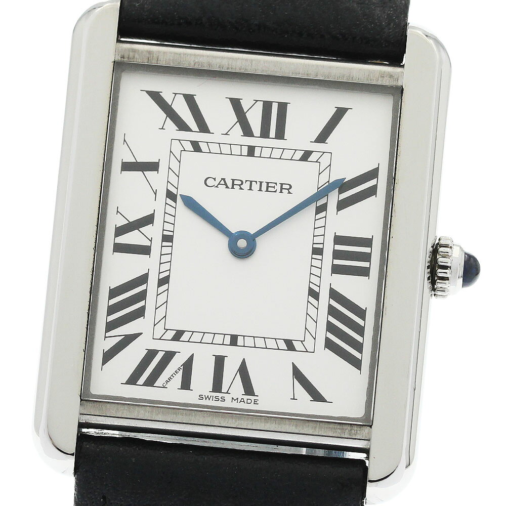 カルティエ CARTIER WSTA0028 タンクソロLM クォーツ メンズ 保証書付き_972678【中古】