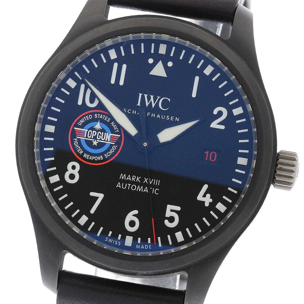 IWC IWC SCHAFFHAUSEN IW324712 パイロットウォッチ XV2I トップガン SFTI デイト 自動巻き メンズ 良品 保証書付き_973986【中古】