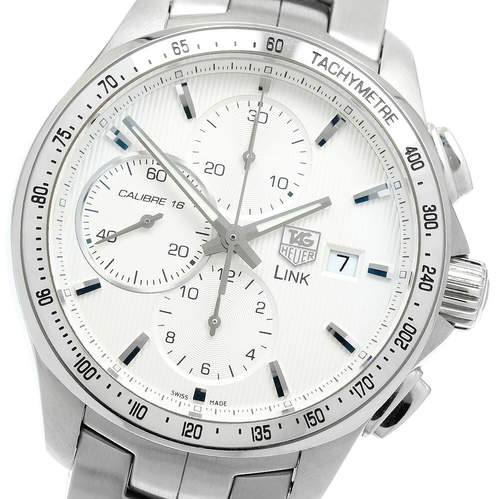 タグホイヤー TAG HEUER CAT2011.BA0952 リンク キャリバー16 クロノグラフ 自動巻き メンズ 保証書付き_974319【中古】