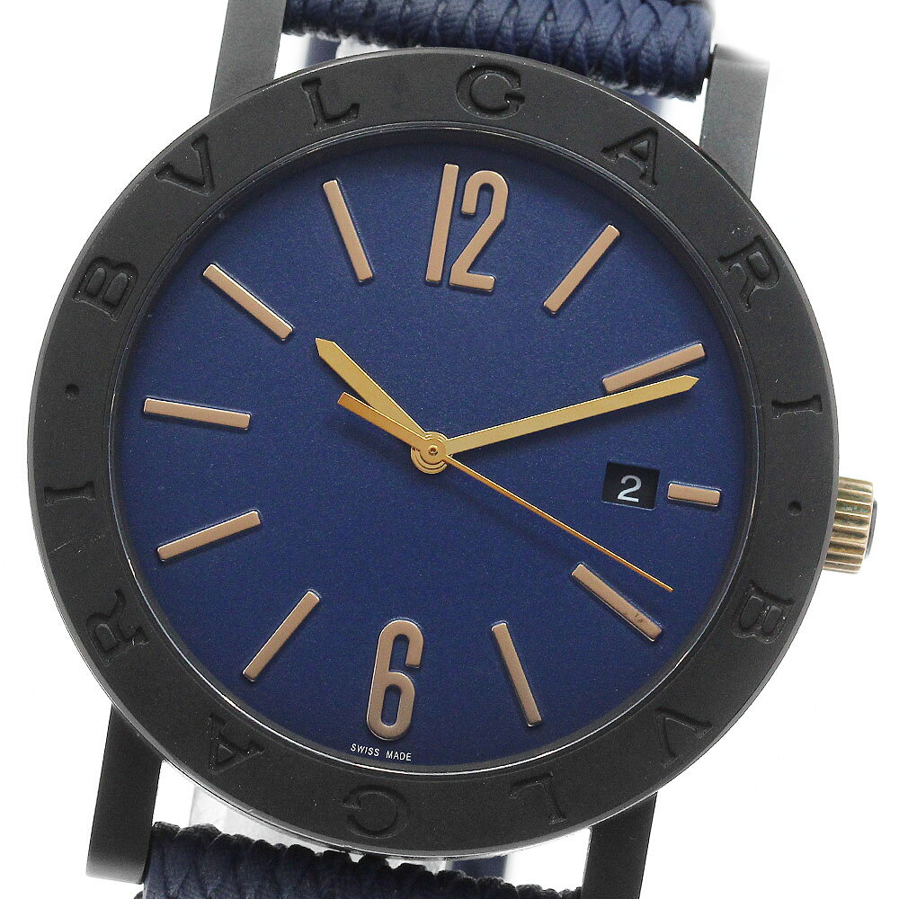 ブルガリ BVLGARI BB41S/103133 ブルガリブルガリ ソロテンポ デイト 自動巻き メンズ 良品 内箱・保証書付き_974684【中古】