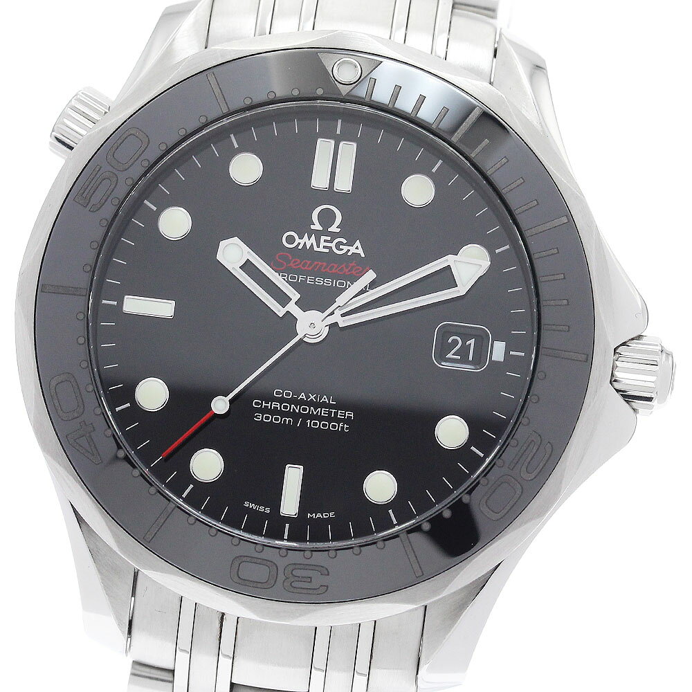 オメガ OMEGA 212.30.41.20.01.003 シーマスター300 デイト コーアクシャル 自動巻き メンズ 美品 内箱・保証書付き_974752【中古】
