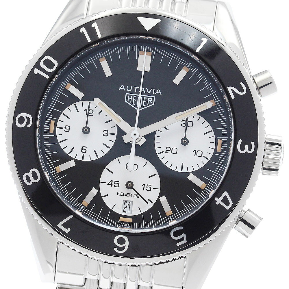 タグホイヤー TAG HEUER CBE2110.BA0687 オータヴィア ヘリテージ キャリバー02 クロノグラフ 自動巻き メンズ 保証書付き_974910【中古】
