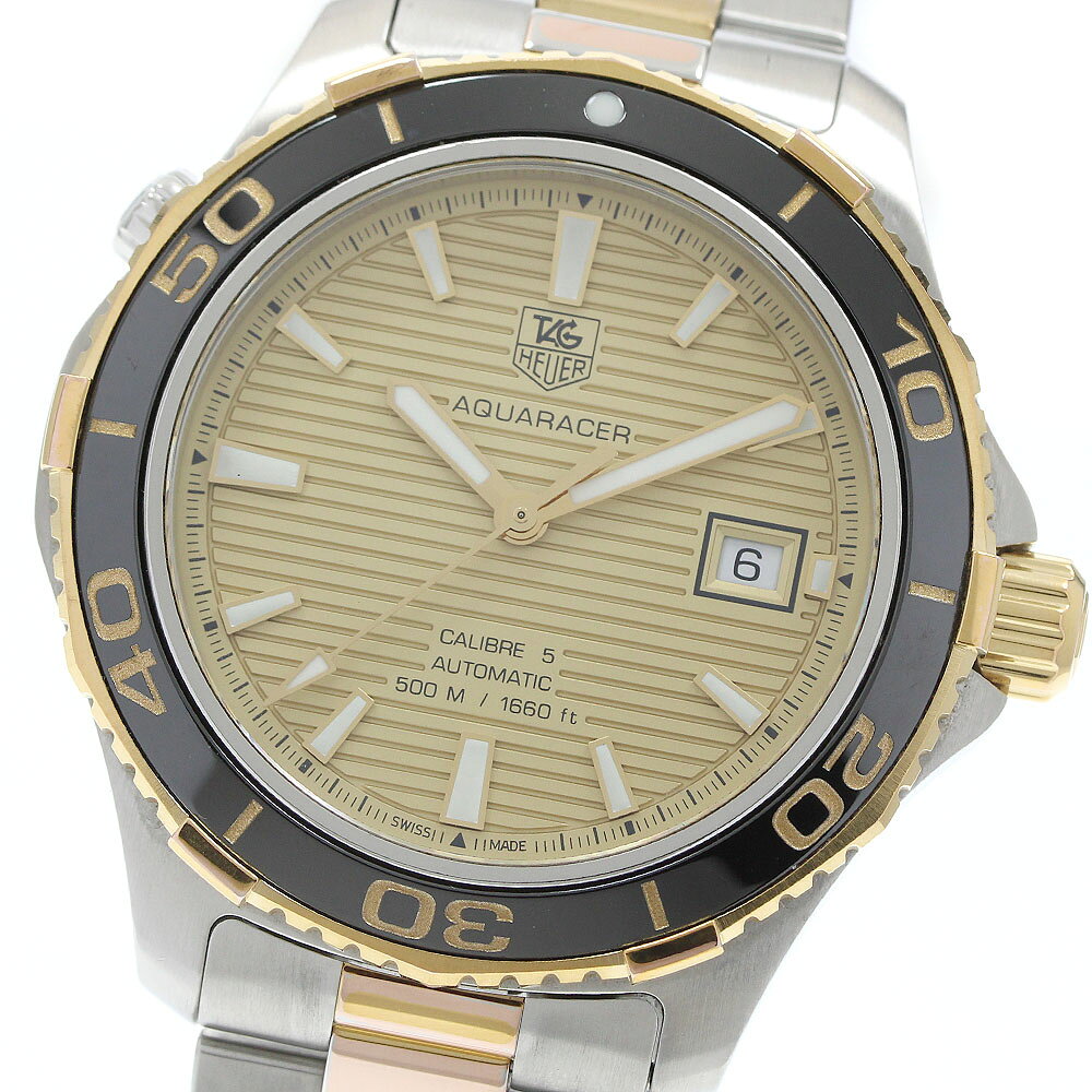 タグホイヤー TAG HEUER WAK2121.BB0835 アクアレーサー キャリバー5 自動巻き メンズ 保証書付き_958857【中古】
