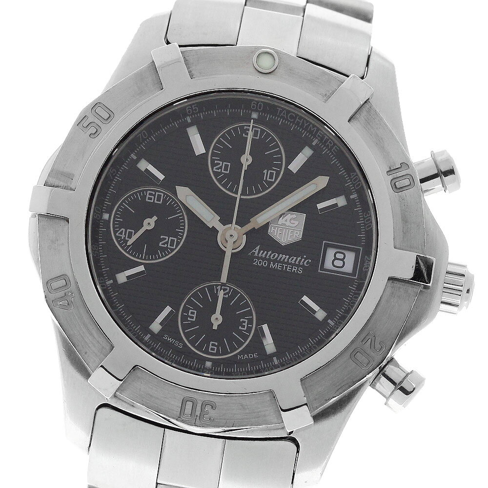 タグホイヤー TAG HEUER CN2111 エクスクルーシブ デイト クロノグラフ 自動巻き メンズ 保証書付き_959838【中古】