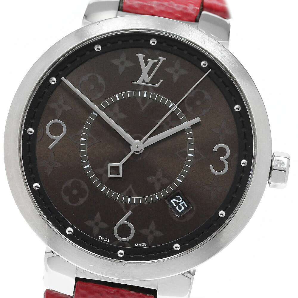 ルイ・ヴィトン LOUIS VUITTON QA005 タンブールスリム モノグラム デイト クォーツ メンズ _970539 closer01-10271752 CLOSER パッケージ画像