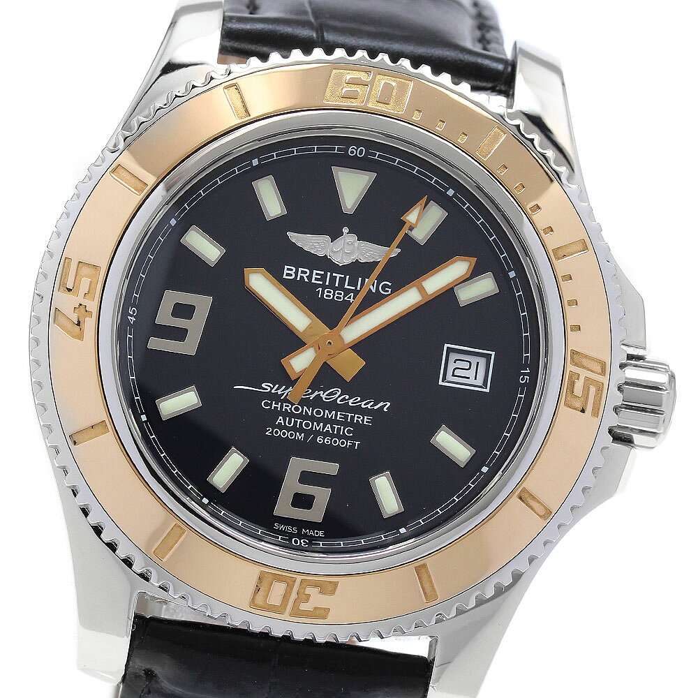 ブライトリング BREITLING C17391 スーパーオーシャン44 デイト PGベゼル 自動巻き メンズ 良品 _971206【中古】