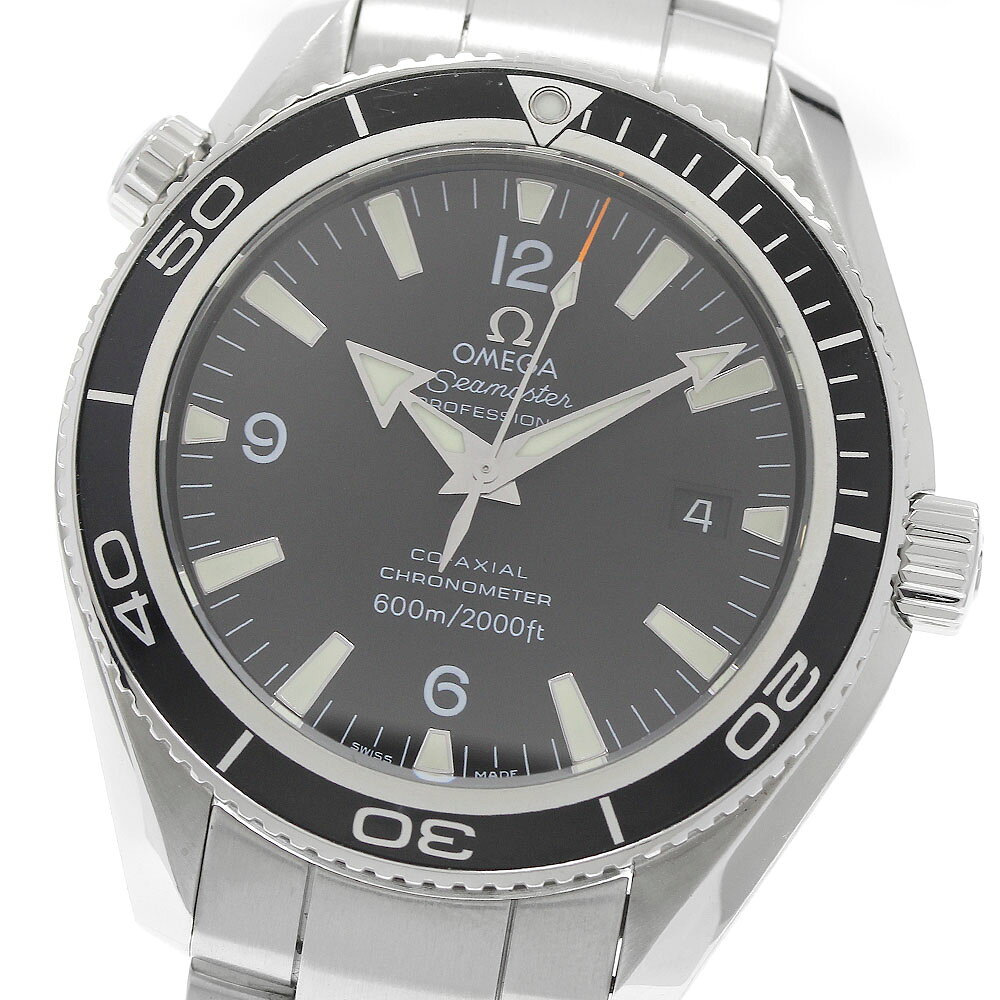 オメガ OMEGA 2201.50 シーマスター プラネットオーシャン 600M デイト 自動巻き メンズ 保証書付き_973989【中古】