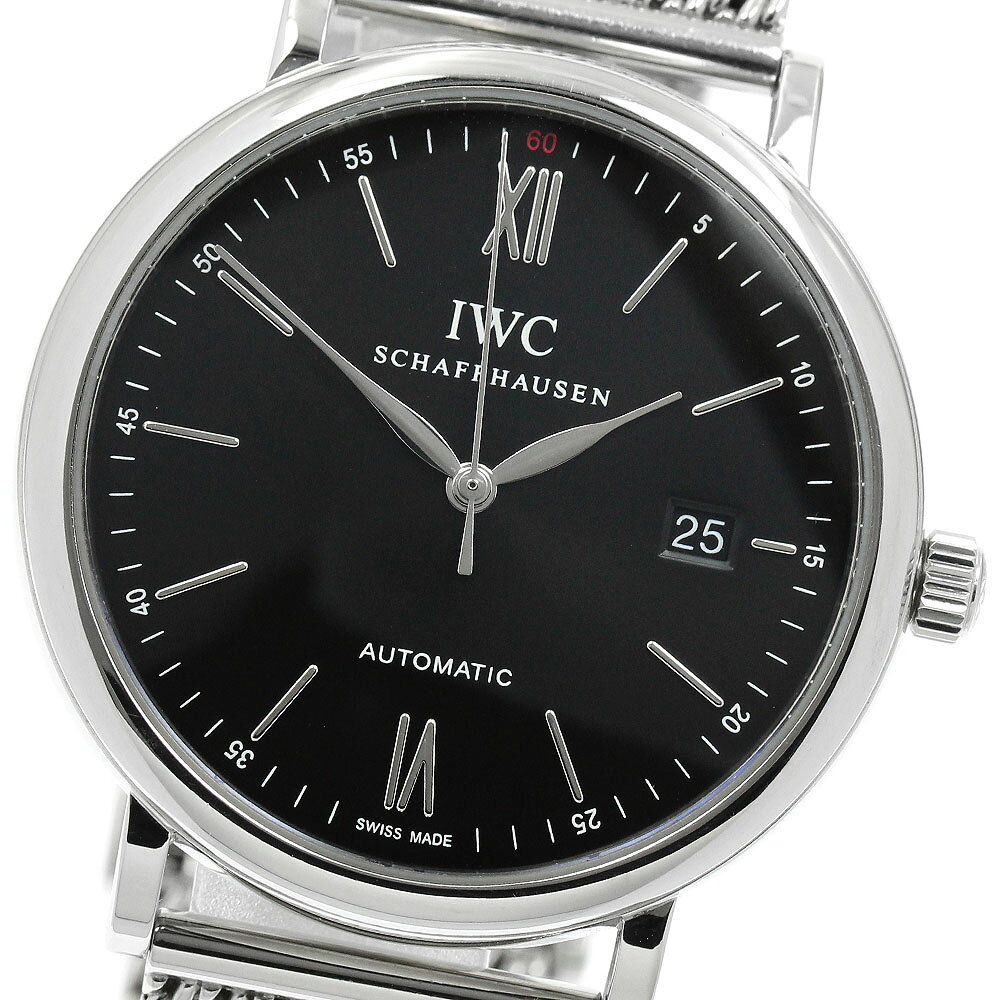 IWC IWC SCHAFFHAUSEN IW356506 ポートフィノ デイト 自動巻き メンズ 良品 _974193【中古】