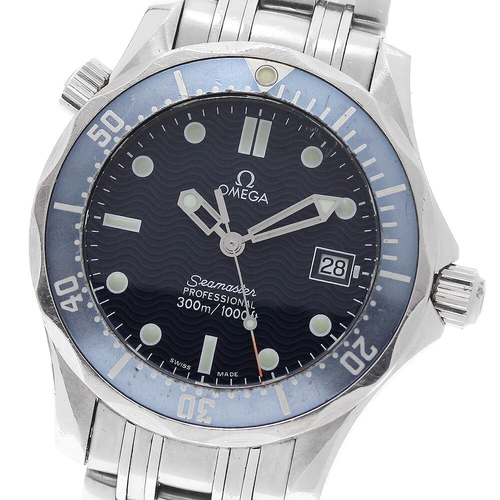 訳あり オメガ OMEGA 2561.80 シーマスター300 デイト クォーツ ボーイズ _963029【中古】