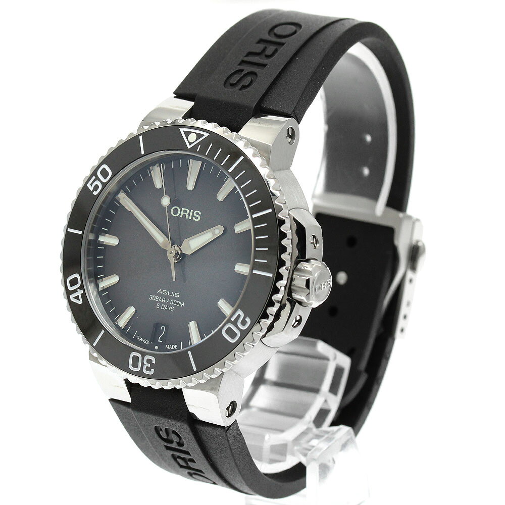 オリス ORIS 01 400 7769 4154 アクイス デイト キャリバー400 自動巻き メンズ 良品 保証書付き_97 closer01-10271834 CLOSER サンプル画像3
