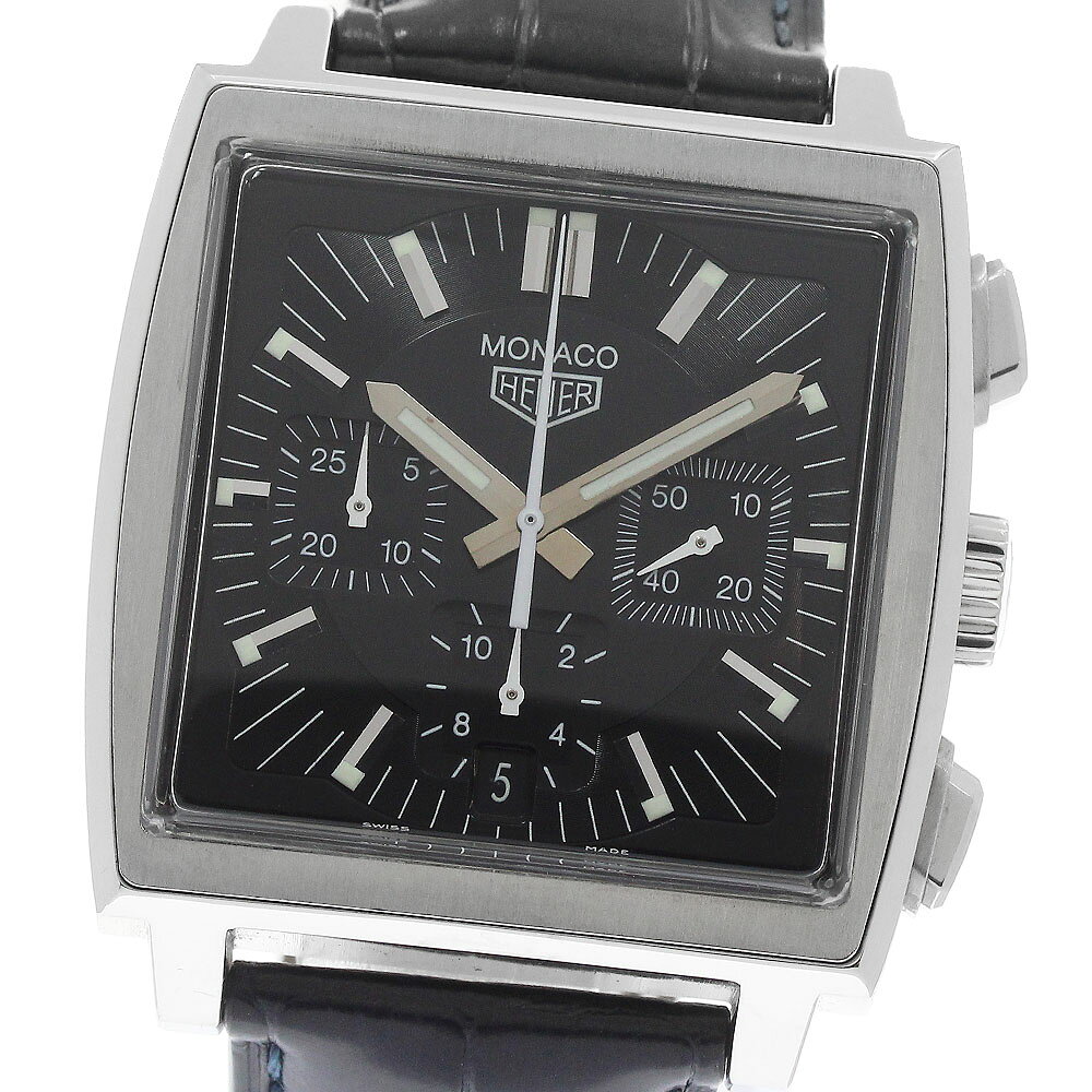 タグホイヤー TAG HEUER CS2111 モナコ クロノグラフ デイト 自動巻き メンズ 保証書付き_974653