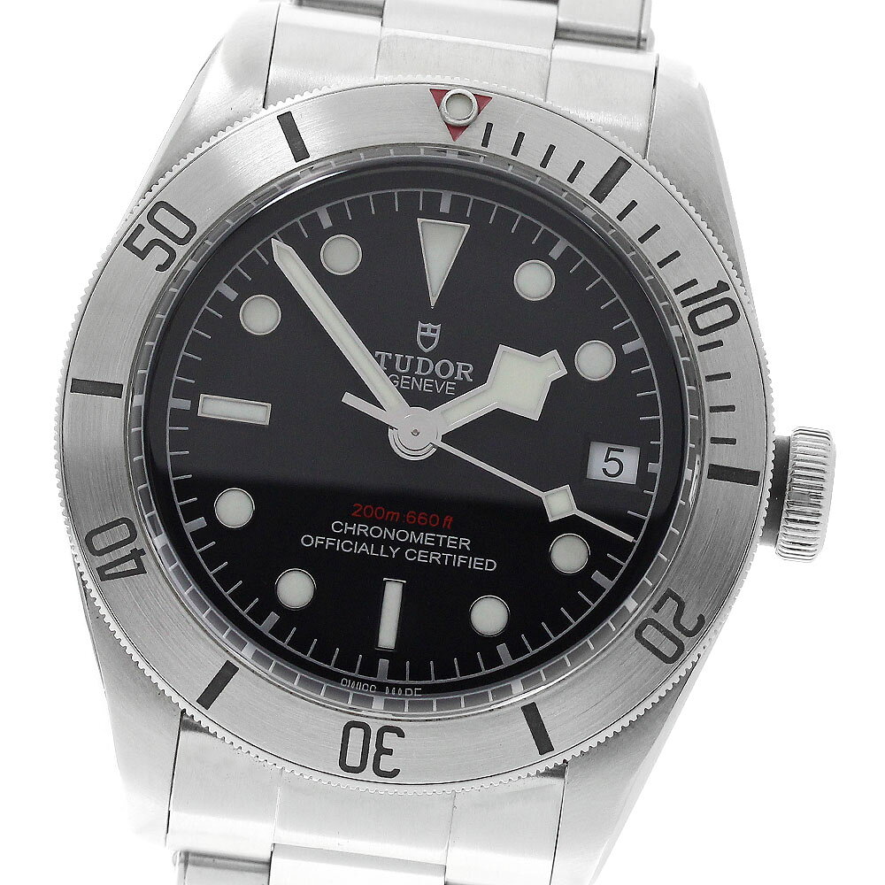 チュードル TUDOR 79730 ヘリテージ ブラックベイ スチール デイト 自動巻き メンズ 良品 保証書付き_975075【中古】