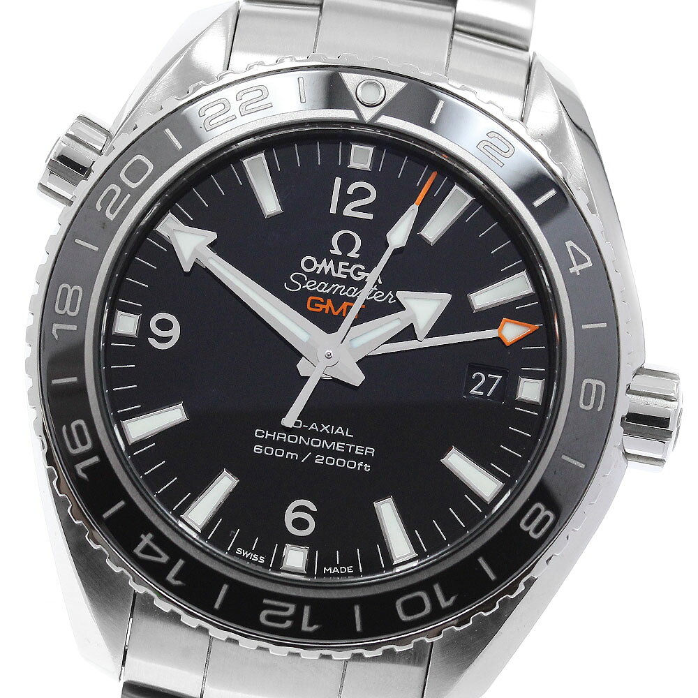 オメガ OMEGA 232.30.44.22.01.001 シーマスター600 プラネットオーシャン GMT 自動巻き メンズ 良品 保証書付き_975234【中古】