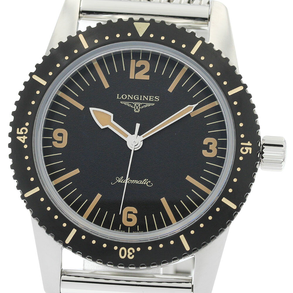 ロンジン LONGINES L2.822.4 ヘリテージ スキンダイバー 自動巻き メンズ 良品 保証書付き_962733【中古】