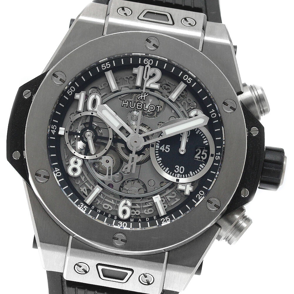 ウブロ HUBLOT 441.NX.1171.RX ビッグバン ウニコ チタニウム クロノグラフ 自動巻き メンズ 箱付き_965429【中古】