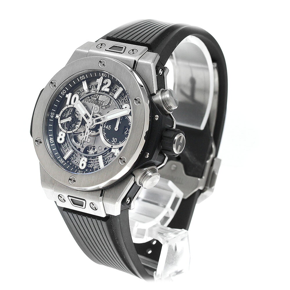 CLOSERのウブロ HUBLOT 441.NX.1171.RX ビッグバン ウニコ チタニウム クロノグラフ 自動巻き メンズ 箱付き_965429【中古】｜アングル3
