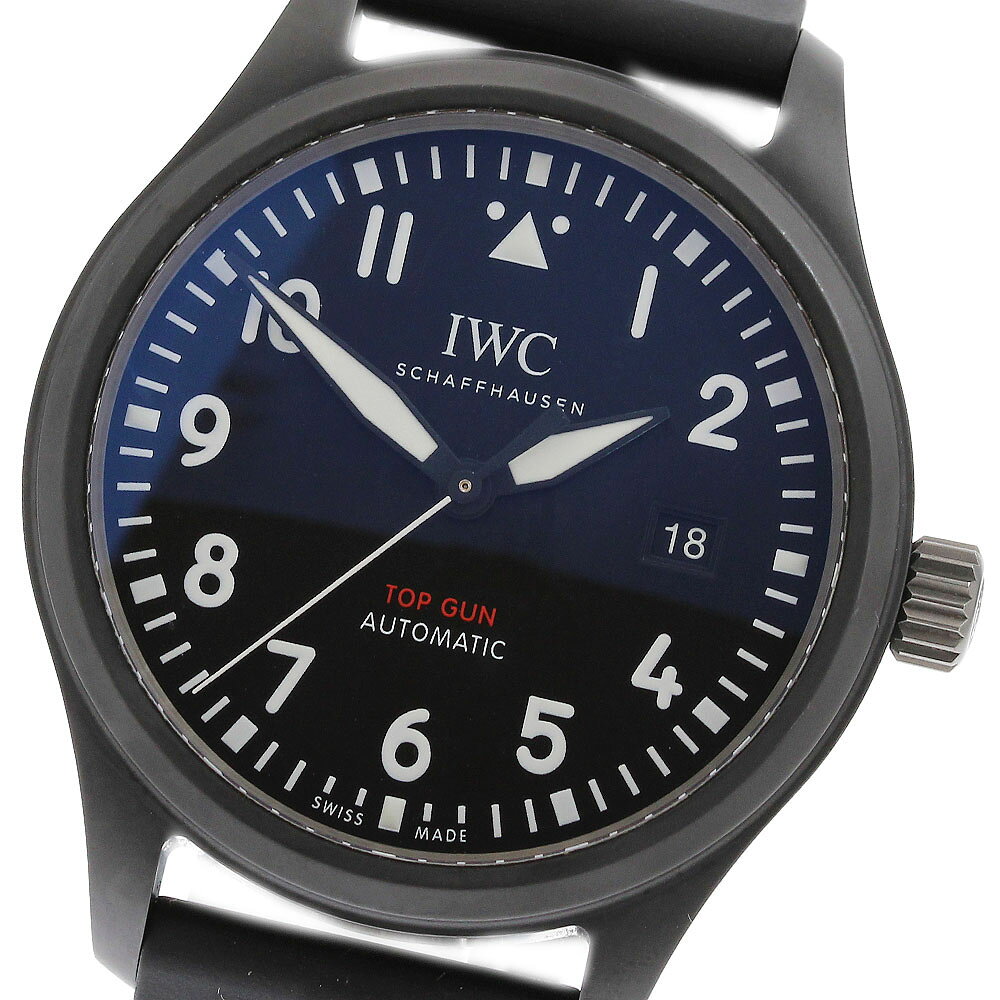 IWC IWC SCHAFFHAUSEN IW326901 パイロットウォッチ トップガン デイト 自動巻き メンズ 美品 保証書付き_974006