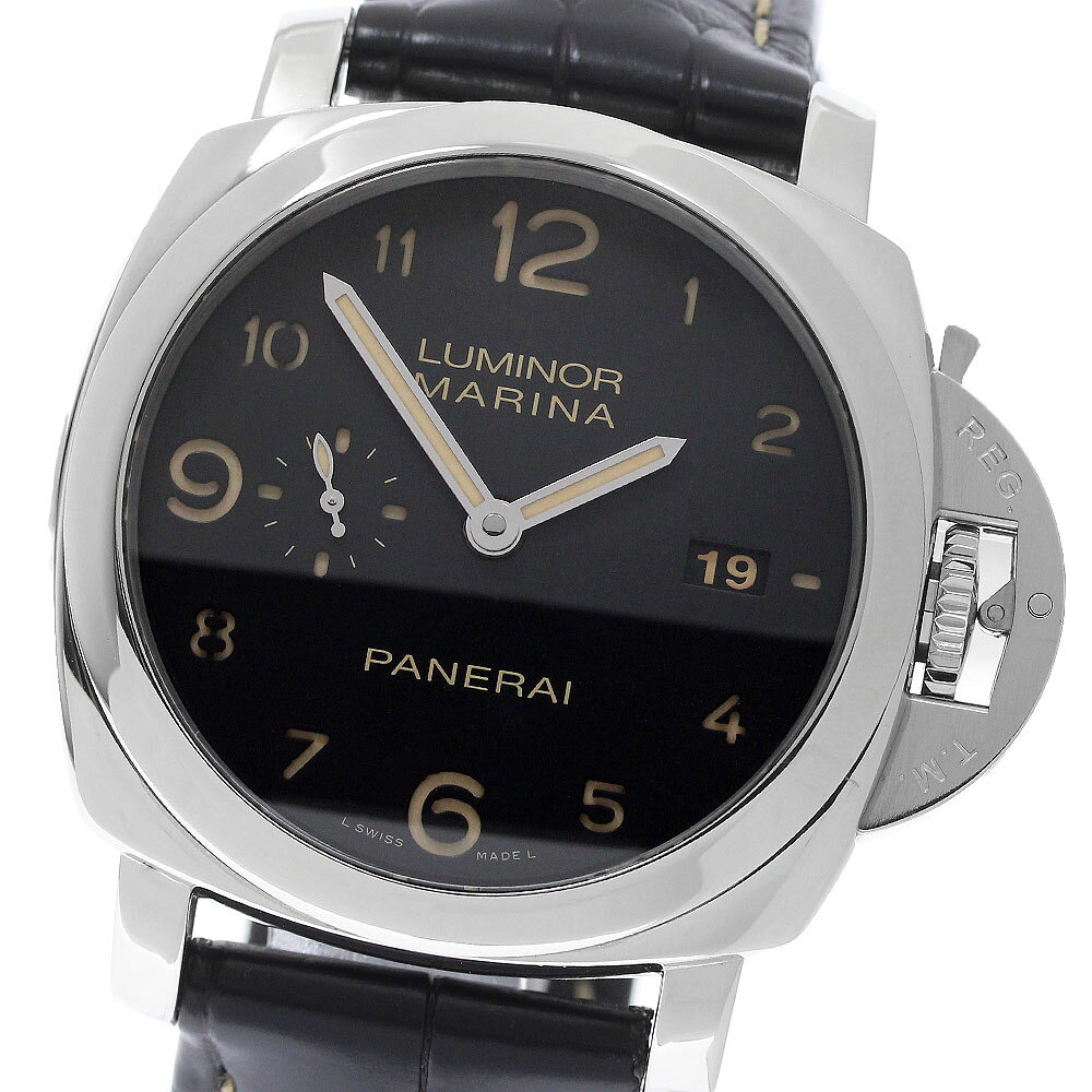 パネライ PANERAI PAM00359 ルミノール マリーナ デイト 自動巻き メンズ 良品 保証書付き_973919