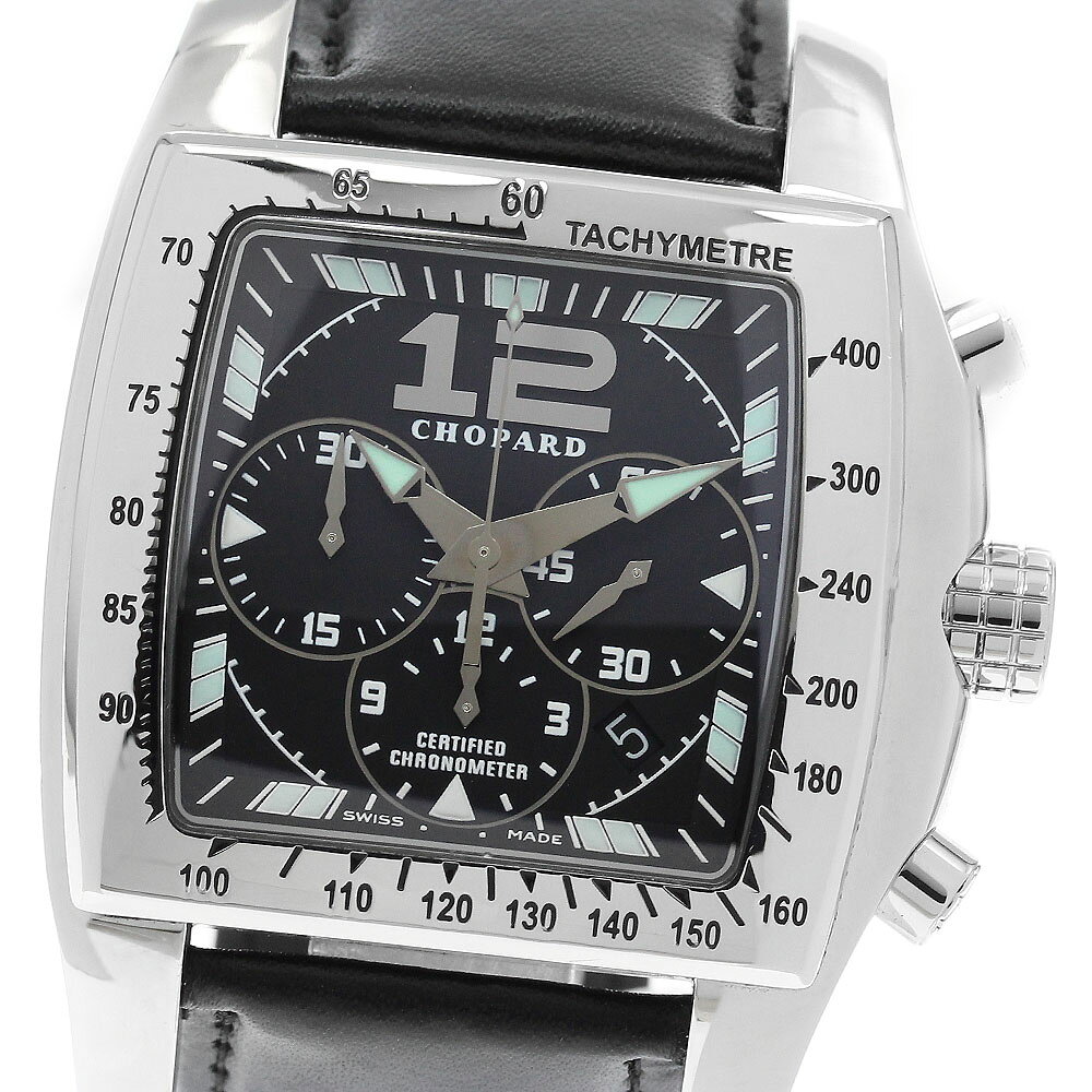 ショパール Chopard 8961 ミリア タイクーン クロノグラフ デイト 自動巻き メンズ 良品 _970951