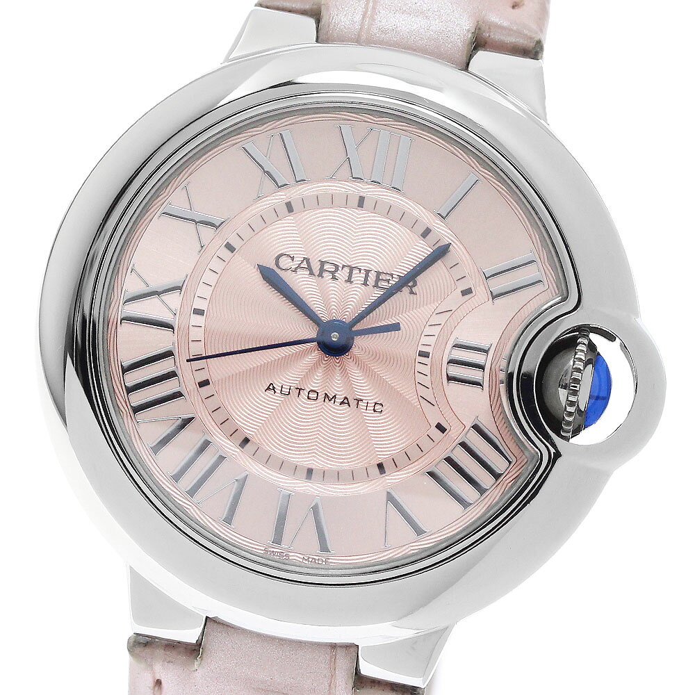 カルティエ CARTIER WSBB0031 バロンブルー ドゥ カルティエ 自動巻き レディース 良品 保証書付き_972649