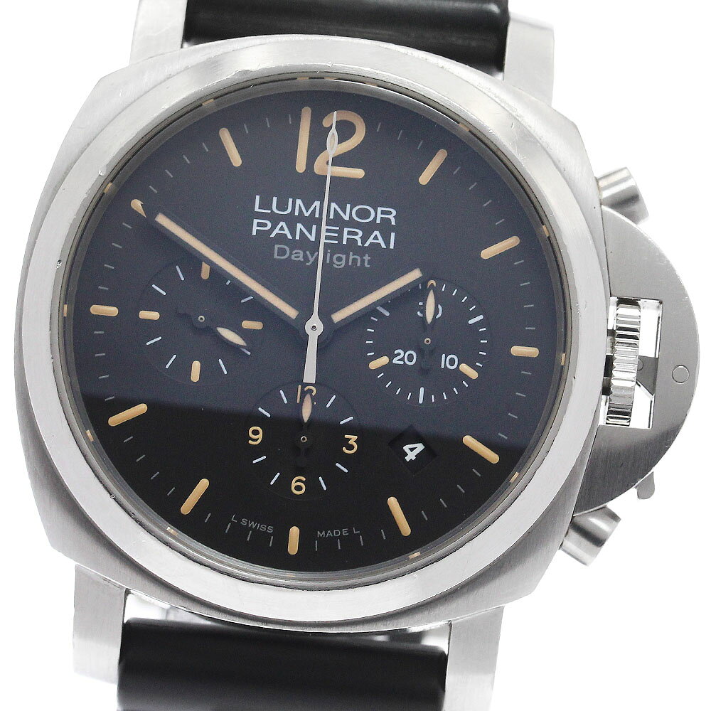 ベルト訳あり パネライ PANERAI PAM00356 ルミノール デイライト クロノグラフ 自動巻き メンズ 保証書付き_972836