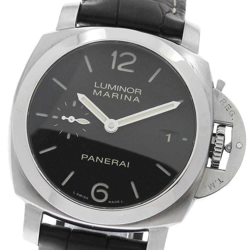 パネライ PANERAI PAM00392 ルミノールマリーナ 1950 3デイズ 自動巻き メンズ 美品 保証書付き_973222