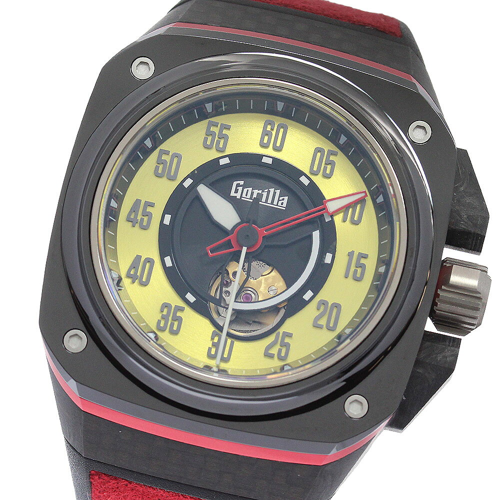 ゴリラ Gorilla FBY21.1 ファストバック カーボン モデナ GT 自動巻き メンズ 未使用品 内箱付き_979891【中古】