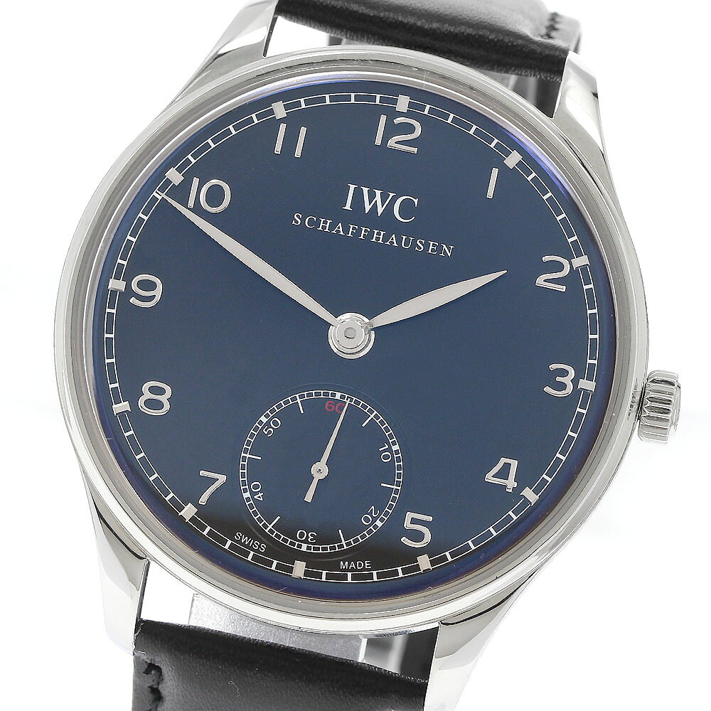 IWC SCHAFFHAUSEN IW545407 ポルトギーゼ スモールセコンド 手巻き メンズ 良品 保証書付き_975042
