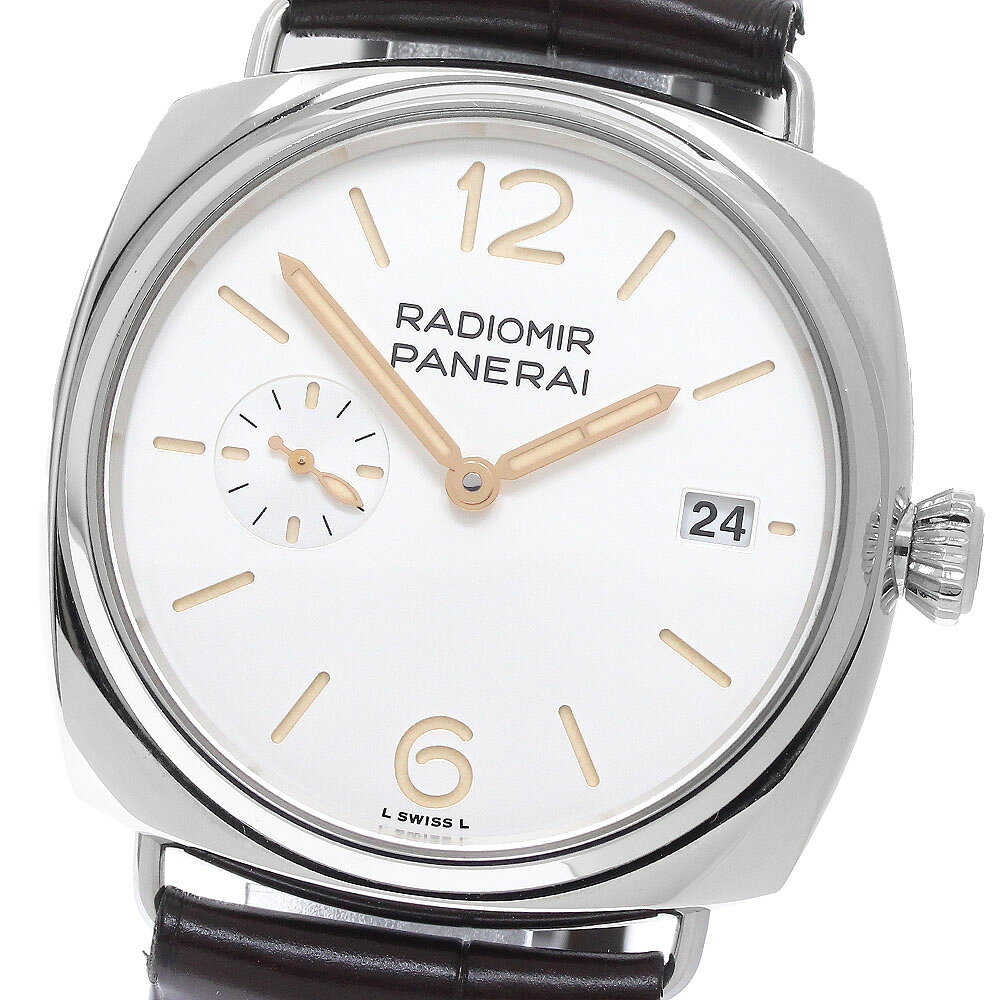 パネライ PANERAI PAM01292 ラジオミール クアランタ スモールセコンド デイト 自動巻き メンズ 良品 保証書付き_977054
