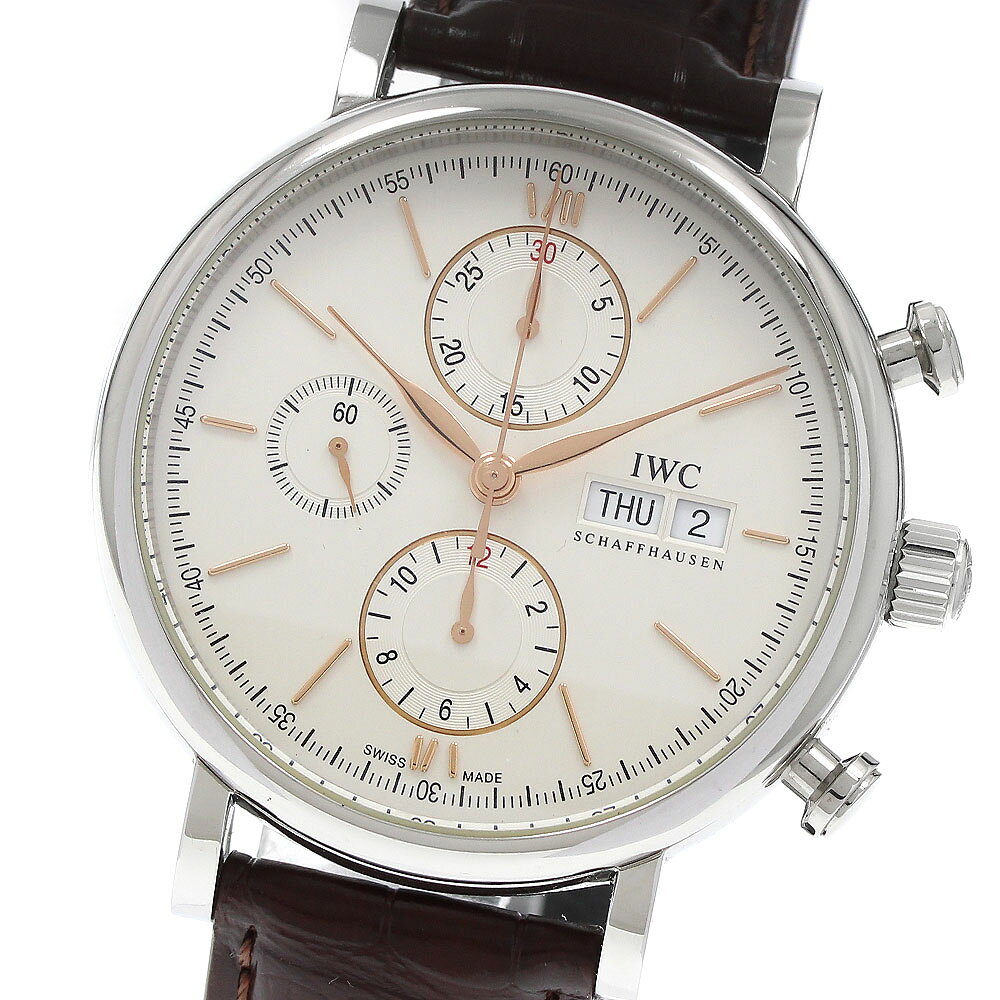 IWC SCHAFFHAUSEN IW391031 ポートフィノ デイデイト クロノグラフ 自動巻き メンズ _977252