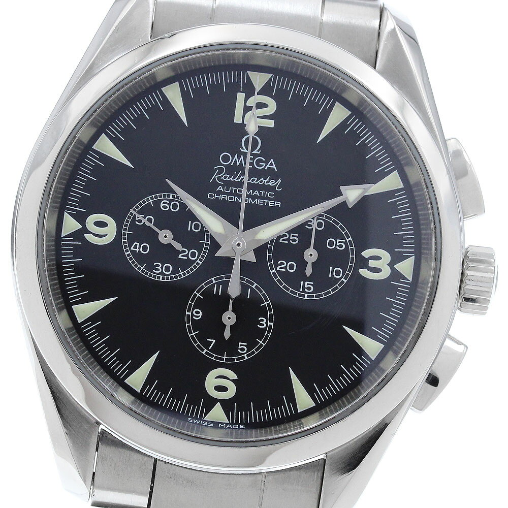 オメガ OMEGA 2512.52 シーマスター アクアテラ レイルマスター クロノグラフ 自動巻き メンズ _963209【中古】