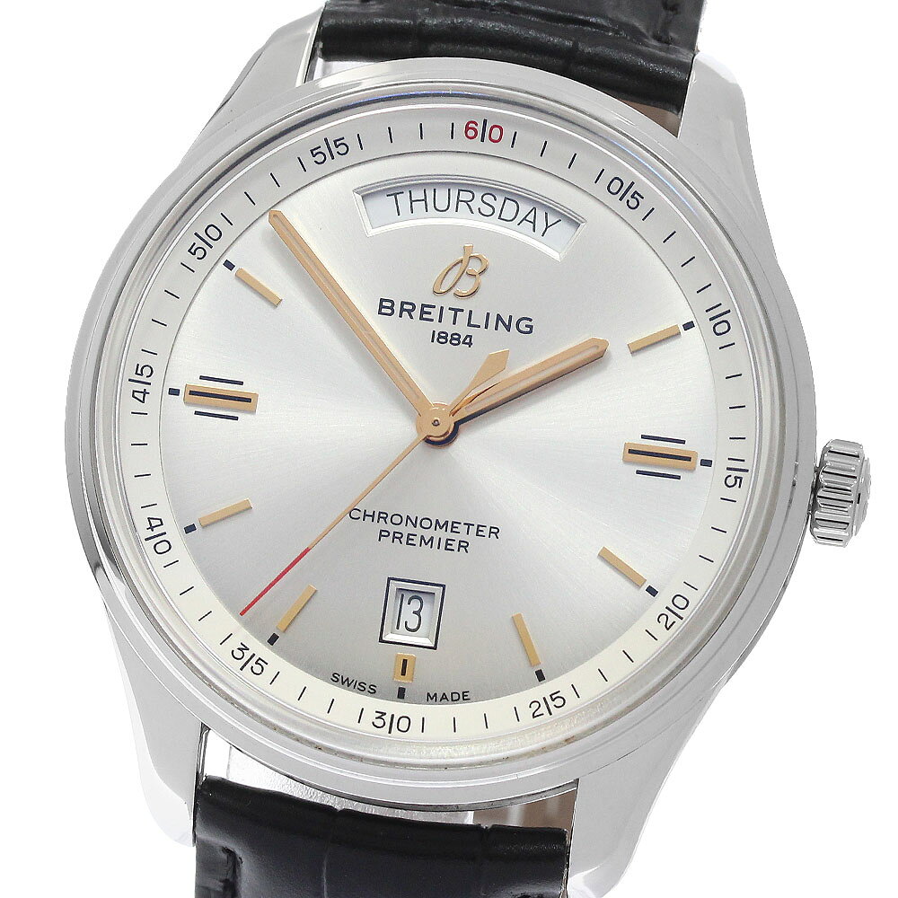 ブライトリング BREITLING A45340 プレミエ デイデイト 自動巻き メンズ _974016【中古】