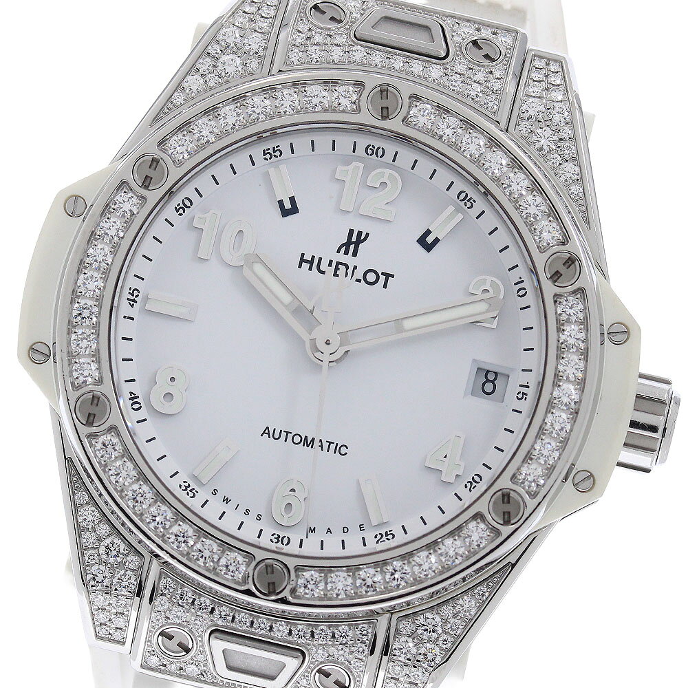 ウブロ HUBLOT 465.SE.2010.RW.1604 ビッグバン ワンクリック スチール ダイヤベゼル 自動巻き レディース 保証書付き_968158