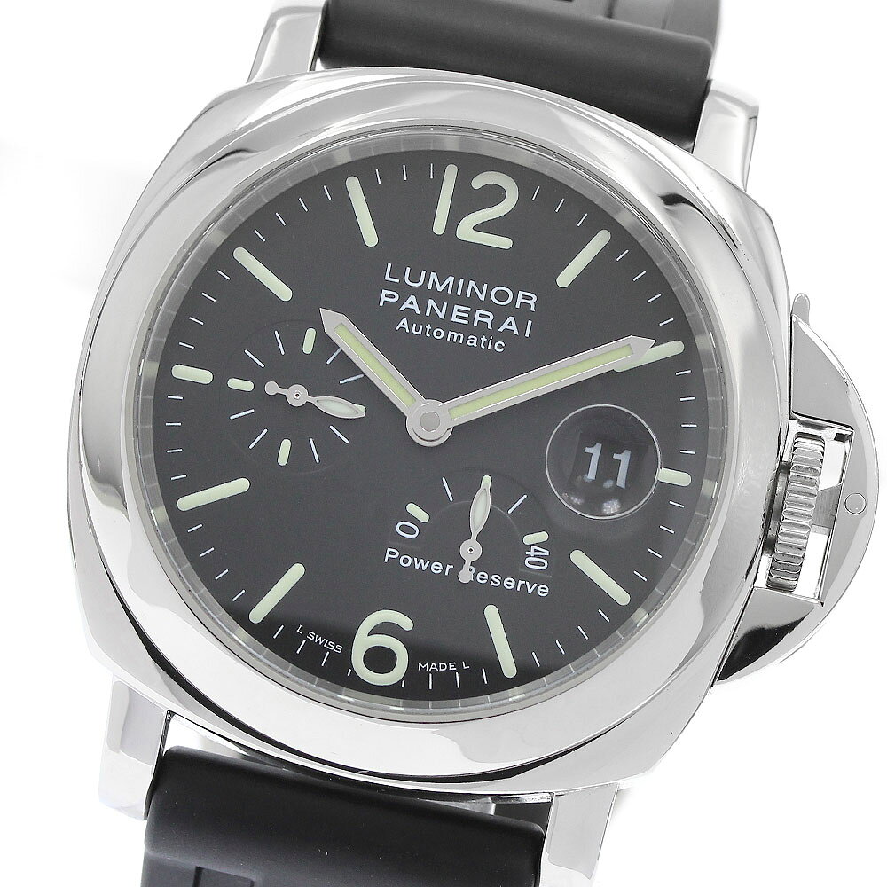パネライ PANERAI PAM00090 ルミノール パワーリザーブ デイト 自動巻き メンズ 保証書付き_973465